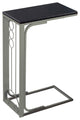 HomeRoots Rectangular Cappuccino Top Champagne Metal TV Table