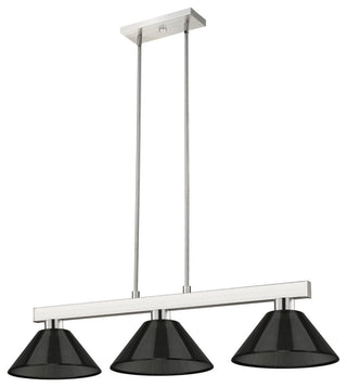 Z-Lite 152-ARS Cobalt 3 Light 50"W Linear Pendant - Matte Black