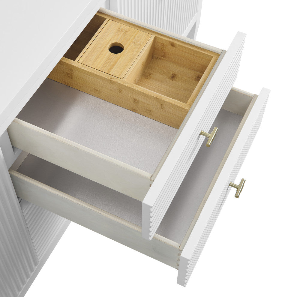 Myrrin 72" Vanity, Bright White