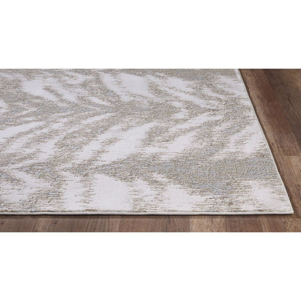KAS Luna 7140 Birch Platinum Area Rug, 5'3"x7'7"