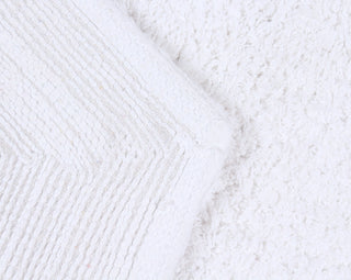 Waterford Collection Tufted Bath Rug, 3-Piece Set With Runner, White