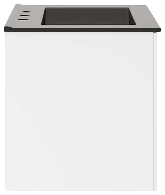 Vitality 24" Bathroom Vanity, White Black