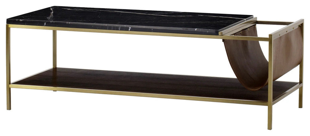Sonder Living Chester Rectangle Coffee Table with Magazine Rack