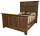 Barnwood Style Timber Peg North River Panel Bed, Early American, Twin