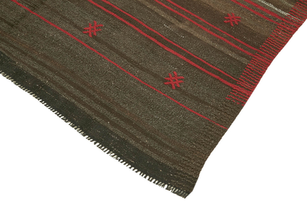 Rug N Carpet - Handmade Oriental 5' 7'' x 8' 6'' Vintage Goat Hair Kilim Rug