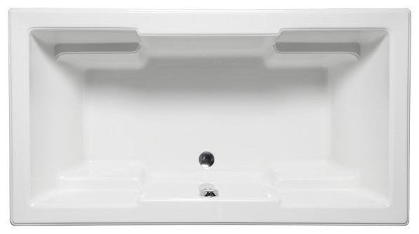 Malibu Laguna Rectangle Whirlpool Bathtub 66x48x22 Biscuit
