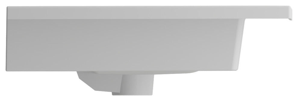 BOCCHI 1113-002-0126 Ravenna 32.25 Wall-Mounted with Overflow In Matte White