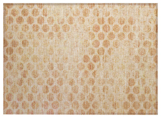 Machine Washable Indoor/Outdoor Chantille ACN1642 Peach 1'8" x 2'6" Rug