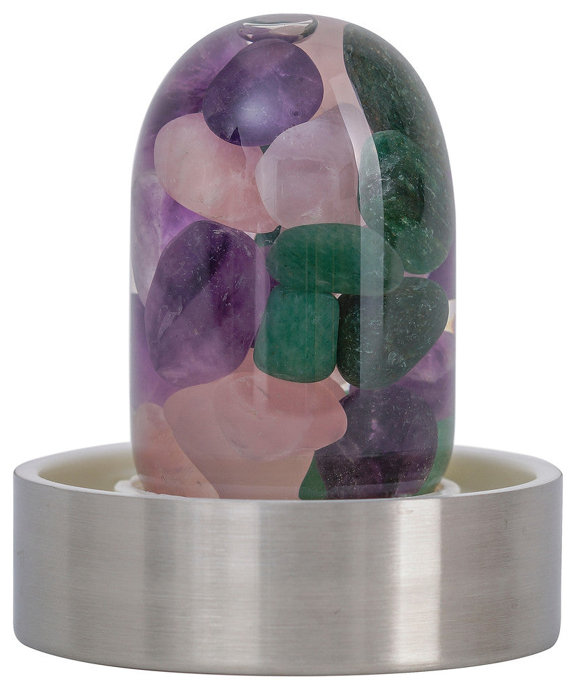 Water Bottle, VitaJuwel ViA Gemwater Bottle, White Loop Caps, Beauty