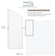 Transolid SaraMar 48"x36"x96" 6-Piece Shower Wall Kit, White Velvet