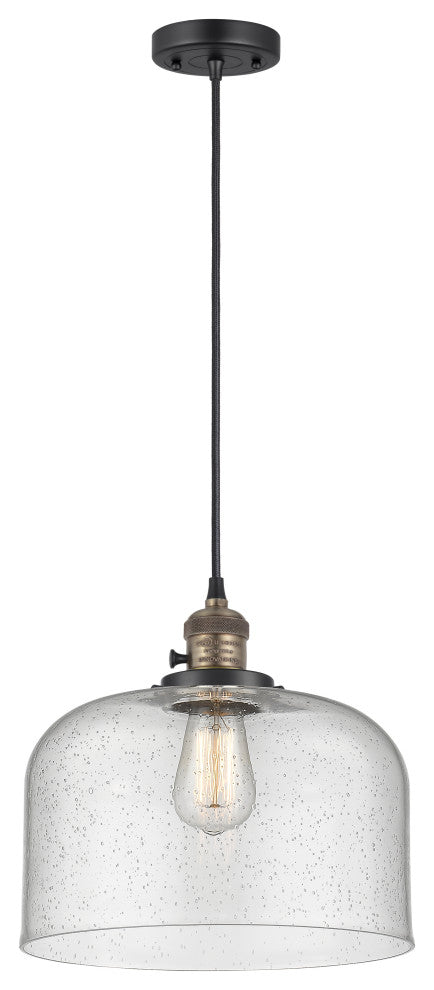 INNOVATIONS 201CSW-BAB-G74-L-LED 1-Light Mini Pendant Black Antique Brass