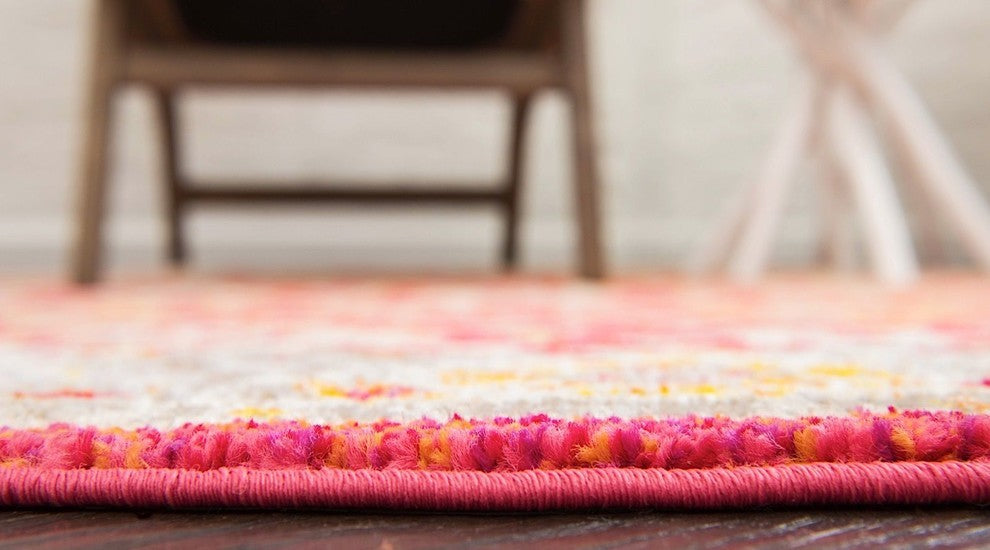 Traditional Penelope 8' Square Brick Area Rug