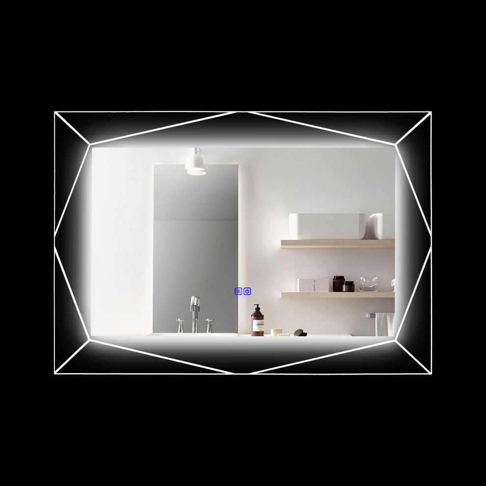CHLOE Lighting SPECULO Back Lit LED Mirror 6000K, Daylight White, 39"