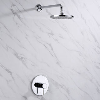 Luxier SS-B01-T Rainfall Shower Faucet Set, Chrome