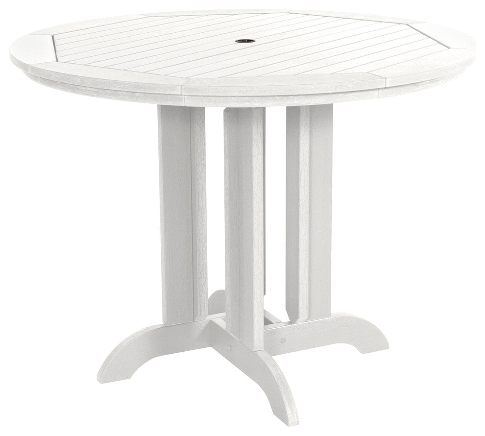 Sequoia 48" Round Counter Dining Table, White