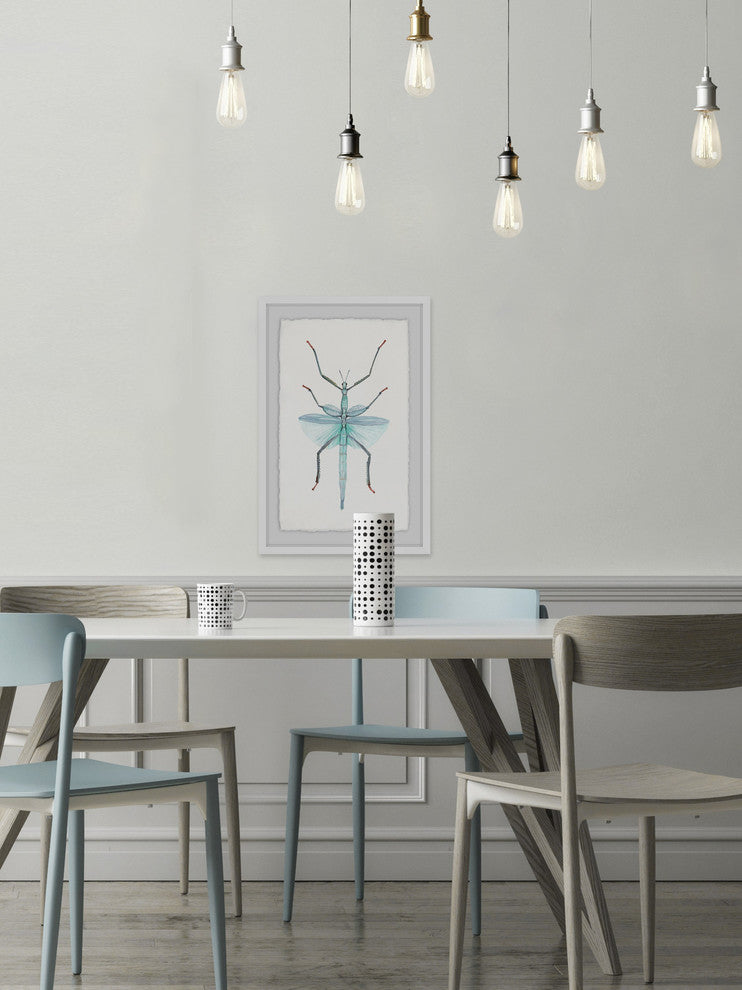 "Green Walking Stick" Framed Painting Print, 30"x45"