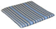 Poly Bistro Chair Seat Cushion, Blue Stripe