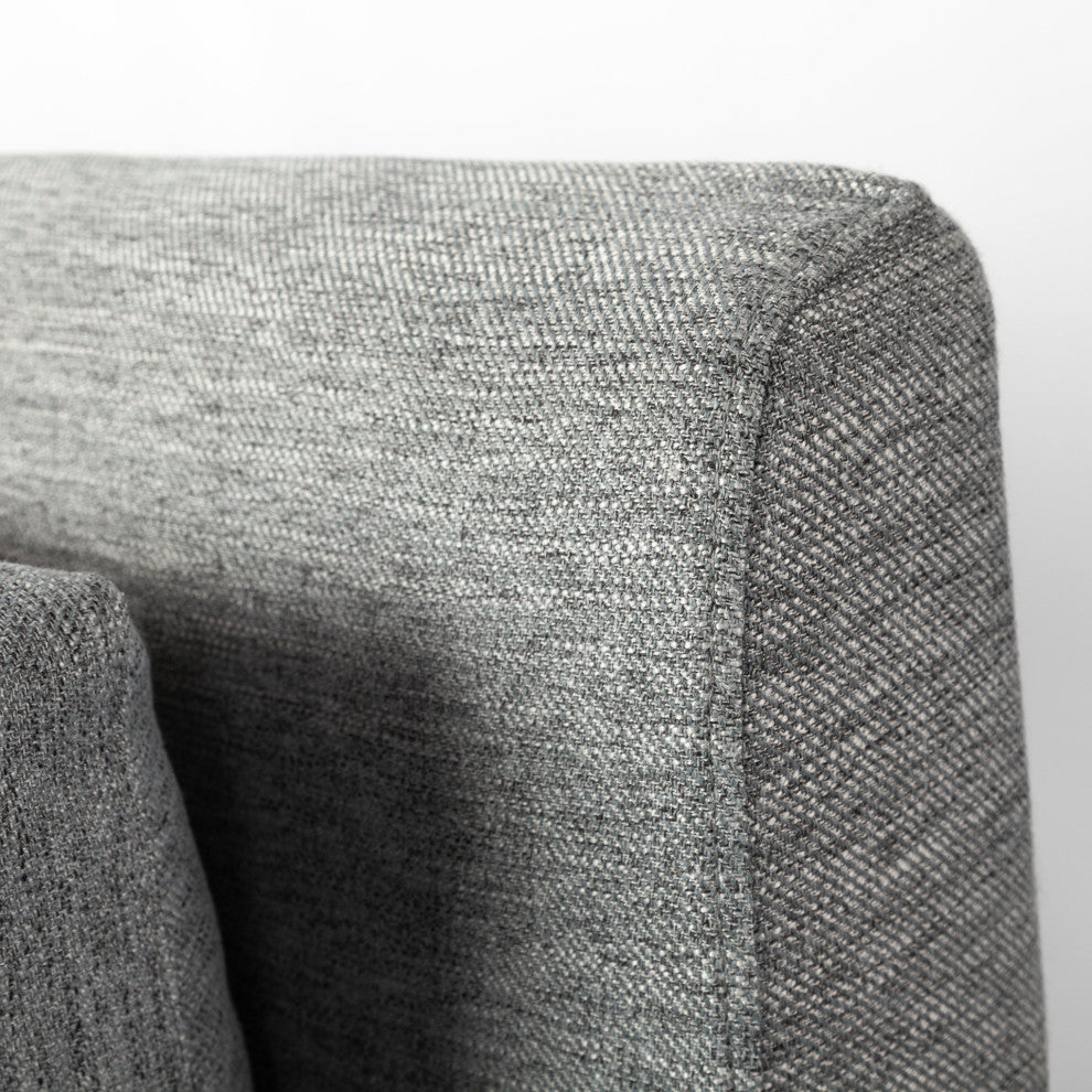 Denly II 92" Casterock Gray Slipcover 3-Seater Sofa