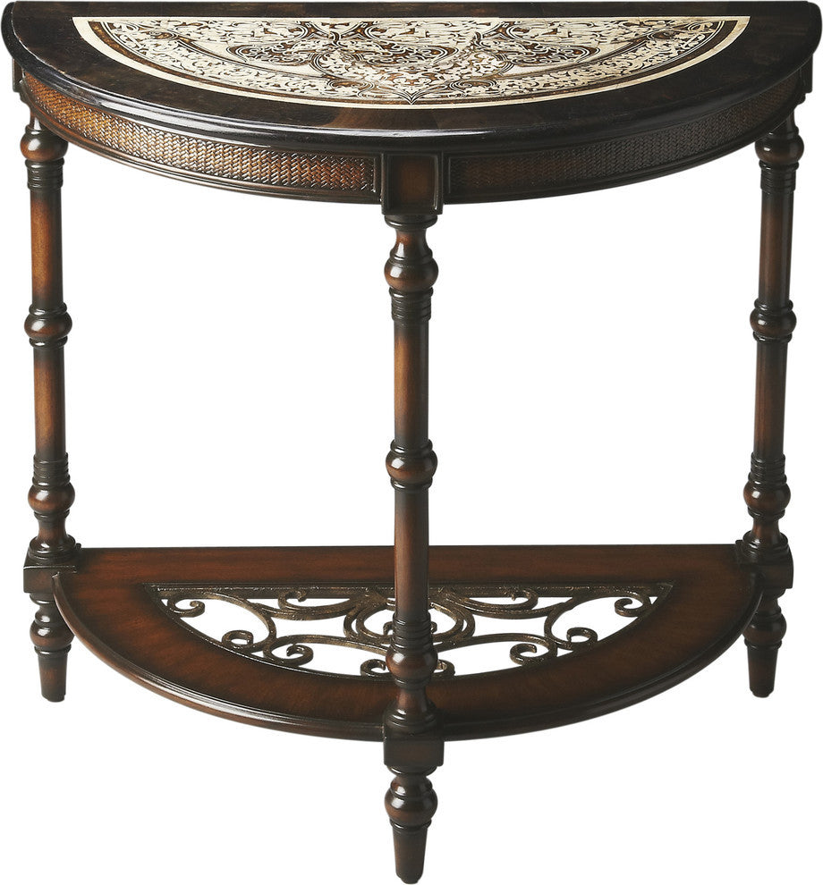 Butler Metalworks Club Demilune Console Table