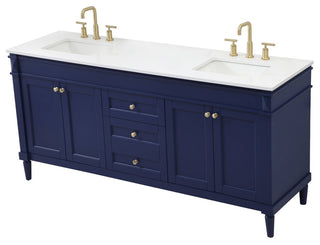 Home Living 21" Transitional Blue-Light Bathroom Vanity