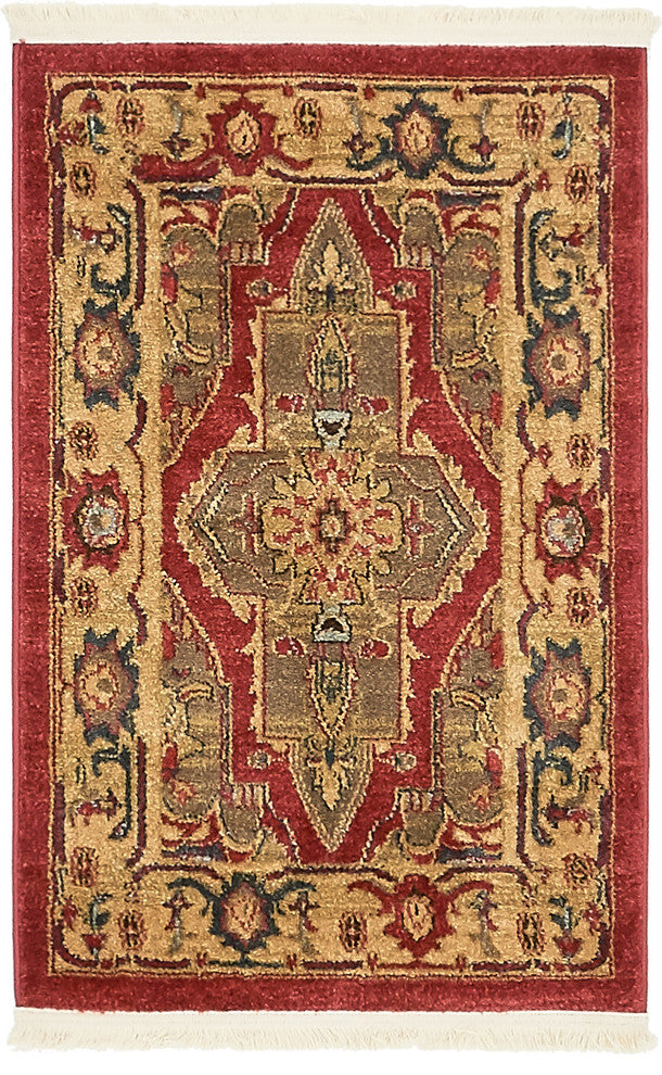 Unique Loom Red Arsaces Sahand 2' 2 x 3' 0 Area Rug