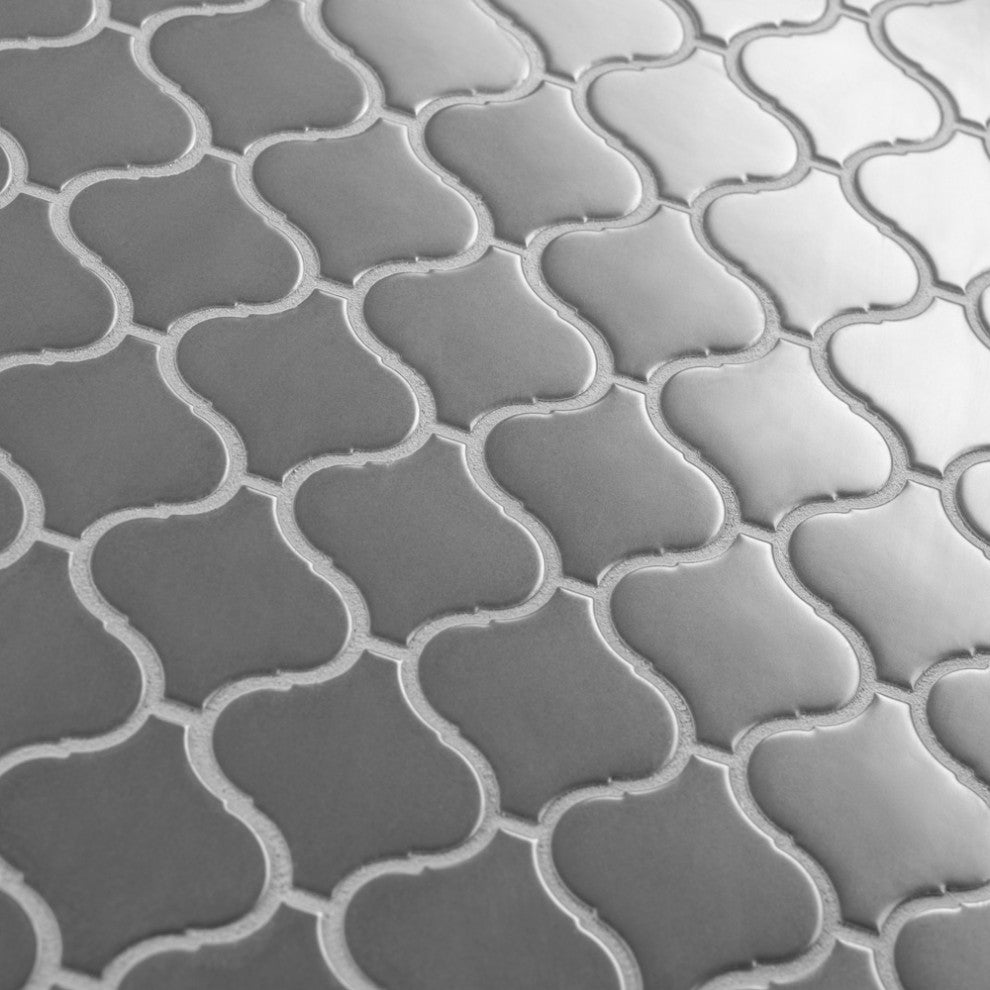 Metro Lantern Matte Dark Grey Porcelain Floor and Wall Tile