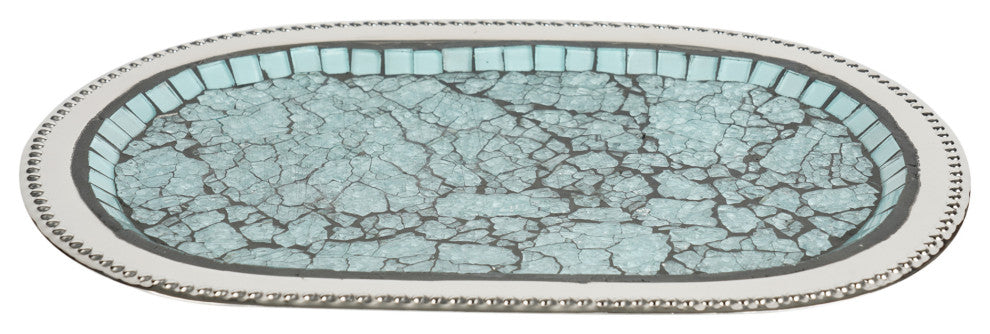 nu steel Iceberg Aqua Amenity Tray