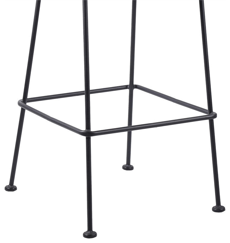 Acapulco 30" Indoor Outdoor Steel Bar Stool With Gray Rope