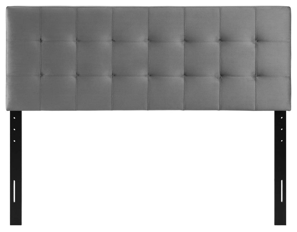 Lily King Biscuit Tufted Performance Velvet Headboard