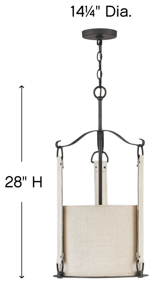 Hinkley Telluride Medium Pendant, Brushed Graphite