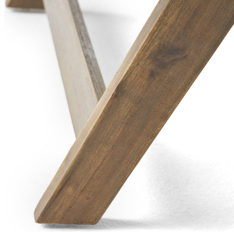 Kailee Outdoor Wooden Coffee Table, Gray Finish