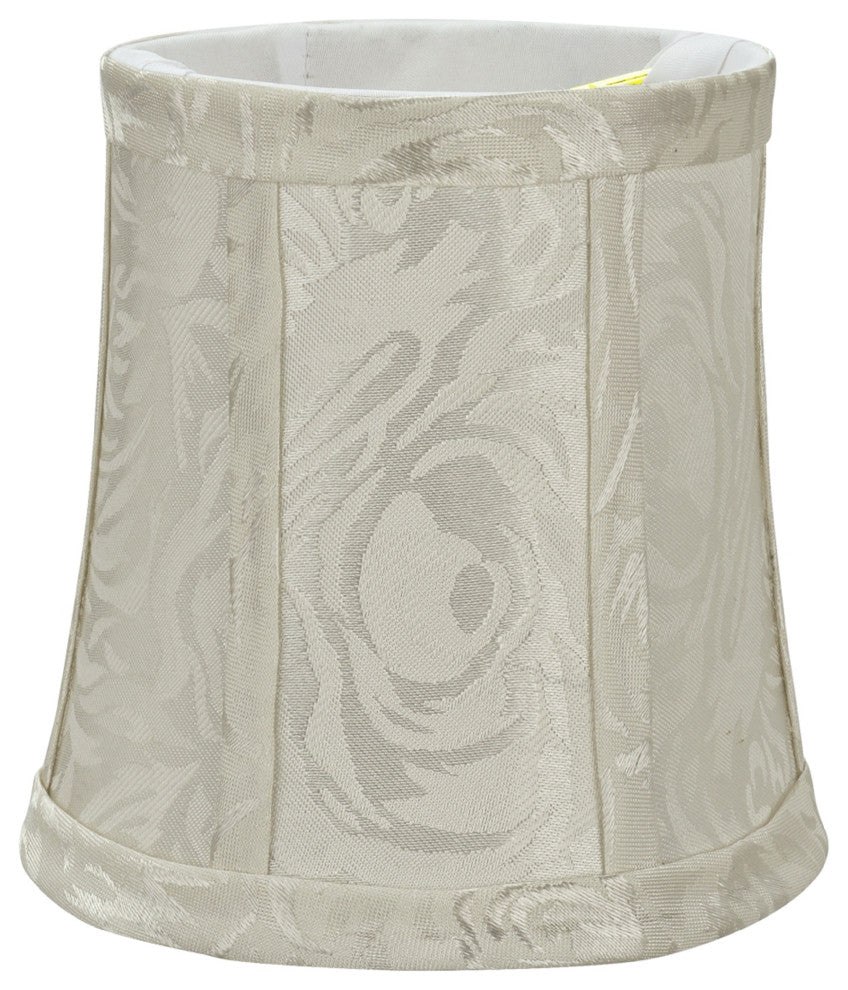 30363-9 Small Bell  Chandelier Clip On Lamp Shade Off White 4"x5"x5"