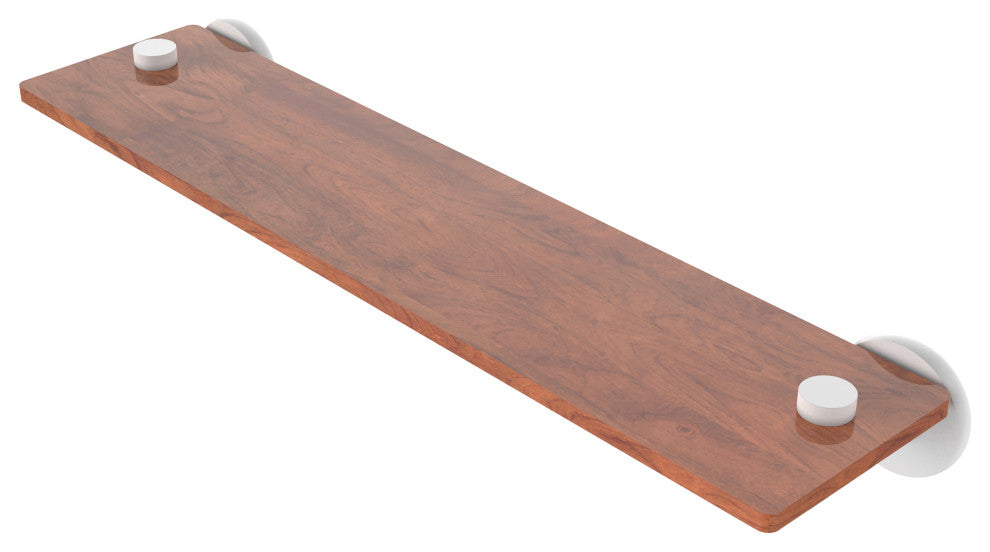 Tribecca 16" Solid Wood Shelf, Matte White