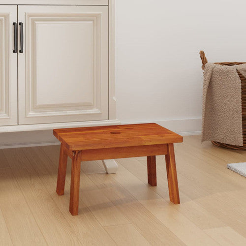 vidaXL Step Stool Plant Stool for Outdoor Bathroom Living Room Solid Wood Acacia