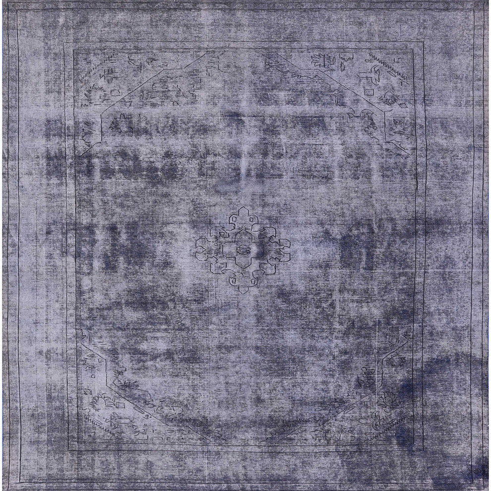 Ahgly Company Indoor Square Mid-Century Modern Area Rugs, 4' Square