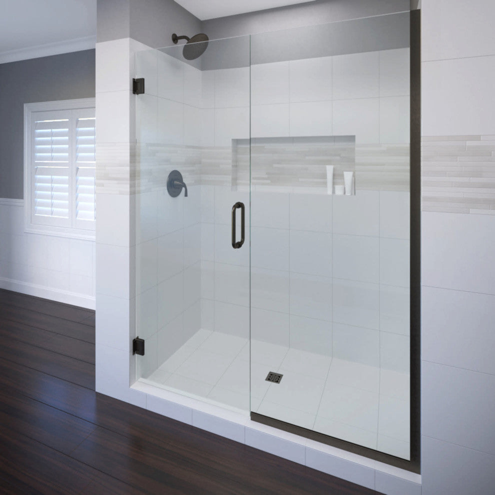 Basco CELA-935-58-72XP Celesta 72"H x 58"W Pivot Frameless Shower - Oil Rubbed
