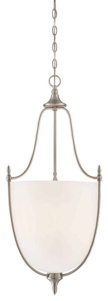Herndon 3-Light Pendant, Satin Nickel