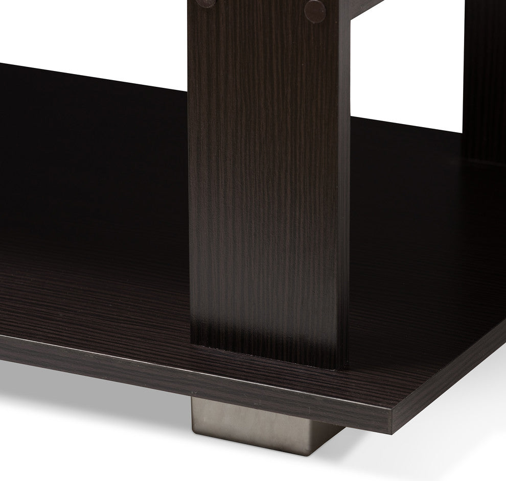 Joliette Moderm, Contemporary Wenge Brown Coffee Table