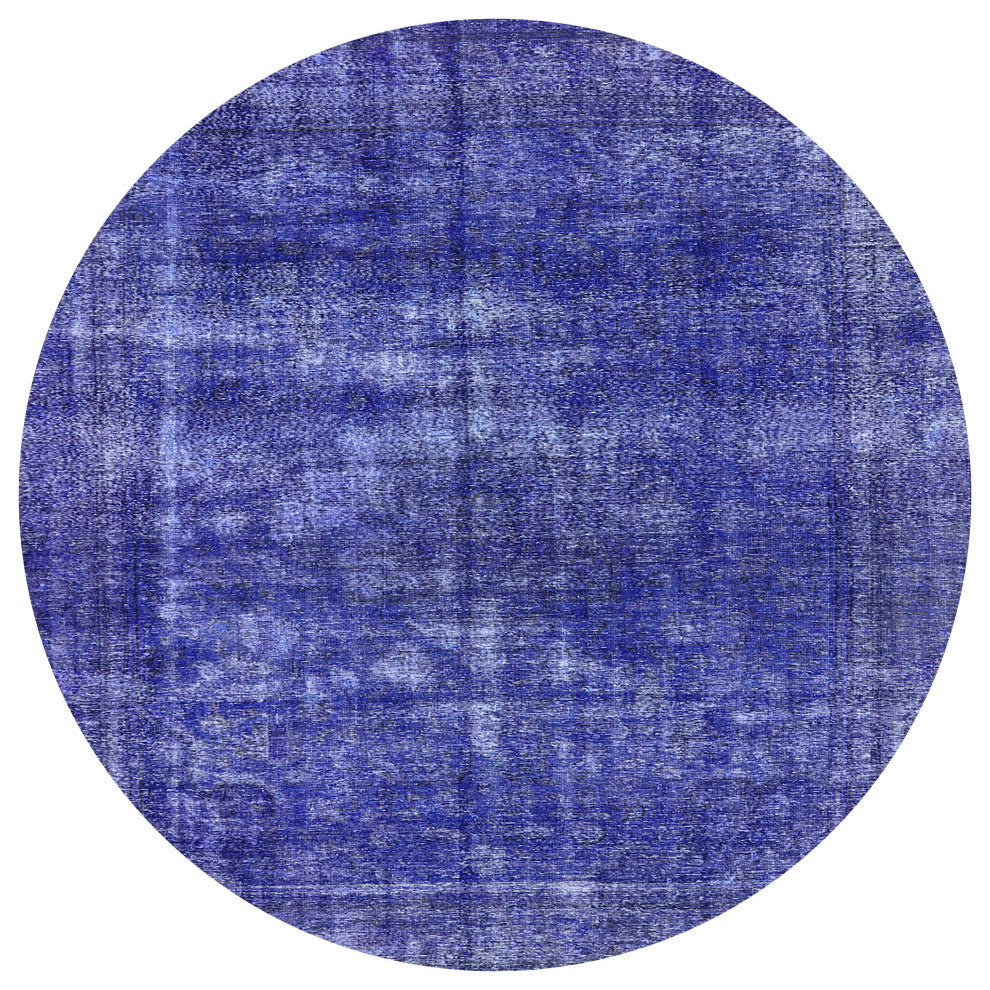 Ahgly Company Indoor Round Mid-Century Modern Area Rugs, 8' Round