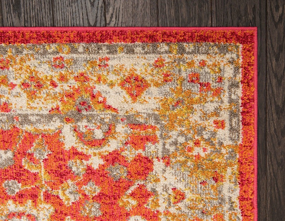 Traditional Penelope 8' Square Brick Area Rug