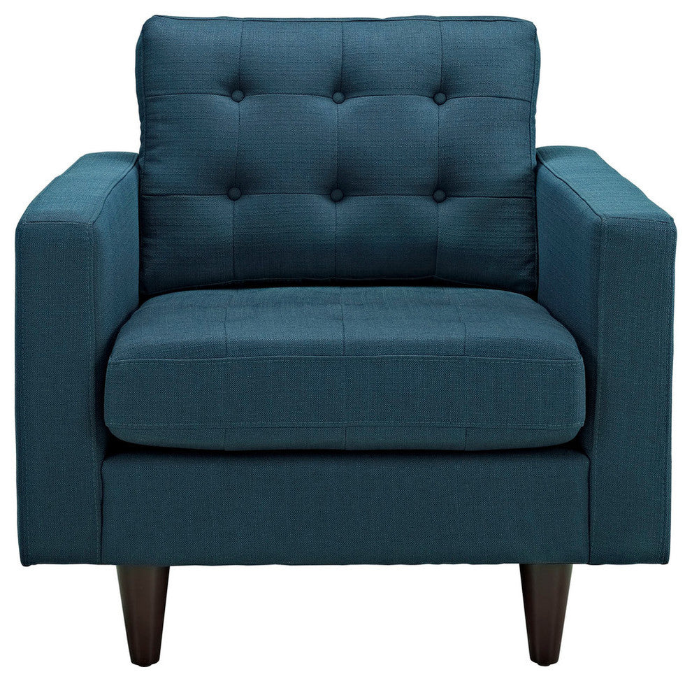 Modern Contemporary Living Room Upholstered Armchair Azure