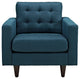 Modern Contemporary Living Room Upholstered Armchair Azure