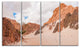 "Fantastic Panorama of White Canyon" Wall Art Landscape, 4 Panels, 48"x28"