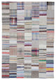 Rug N Carpet - Handmade Turkish 6' 7'' x 9' 10'' Vintage Patchwork Kilim Rug