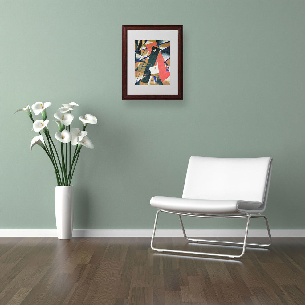 'Abstract II' Matted Framed Canvas Art