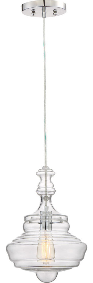 Quoizel QF2047C One Light Mini Pendant Morocco Polished Chrome