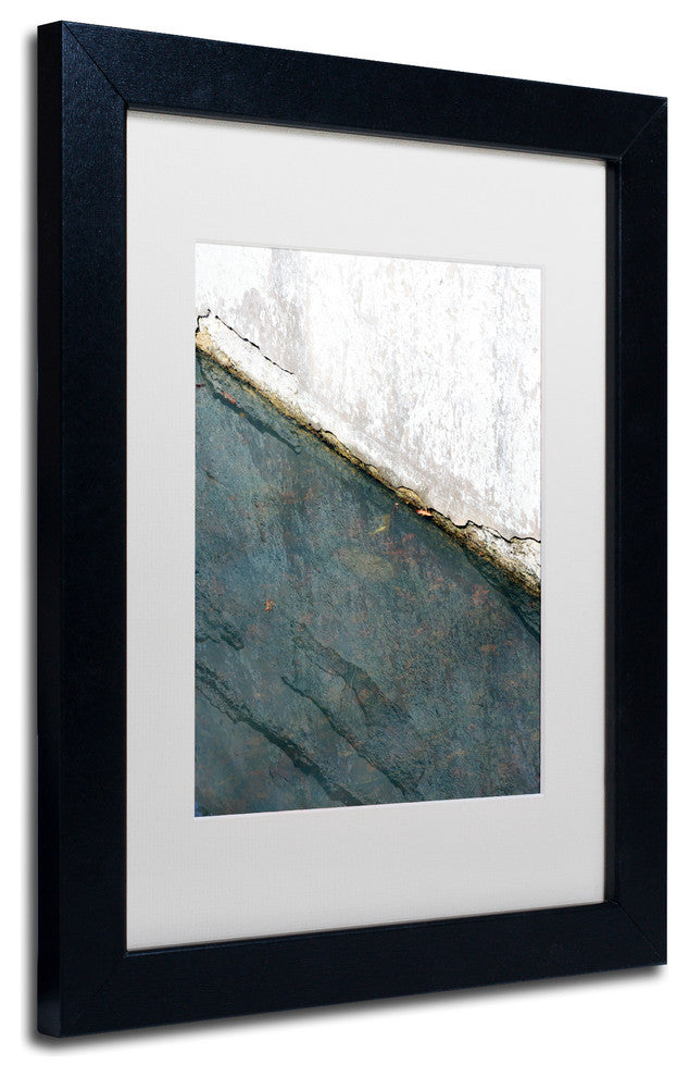 'Lock Abstract' Matted Framed Canvas Art by Kurt Shaffer