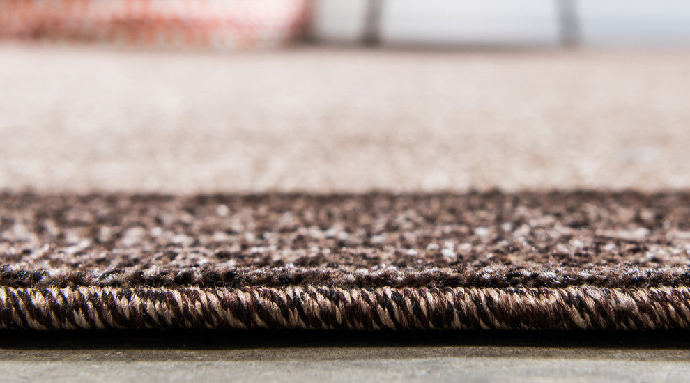 Unique Loom Light Brown Del Mar Abigail 6' 0 x 6' 0 Round Rug