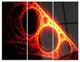"Red Metal Construction" Digital Metal Wall Art, 3 Panels, 36"x28"