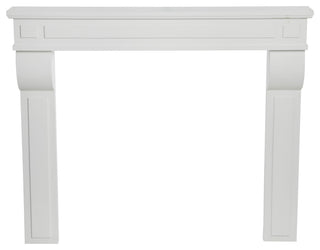 Lodge Decorative Fireplace Mantel, Flat Paintable White